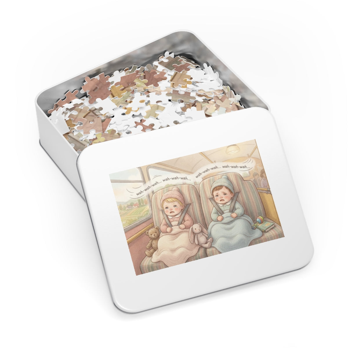 Jigsaw Puzzle with Tin - The Bus Ride (30, 110, 252, 500......