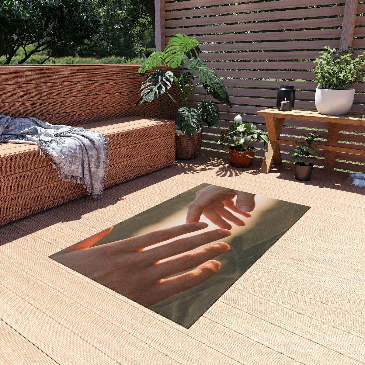 Outdoor Rug - The Infinite Touch | Ethereal Coastal Art |...