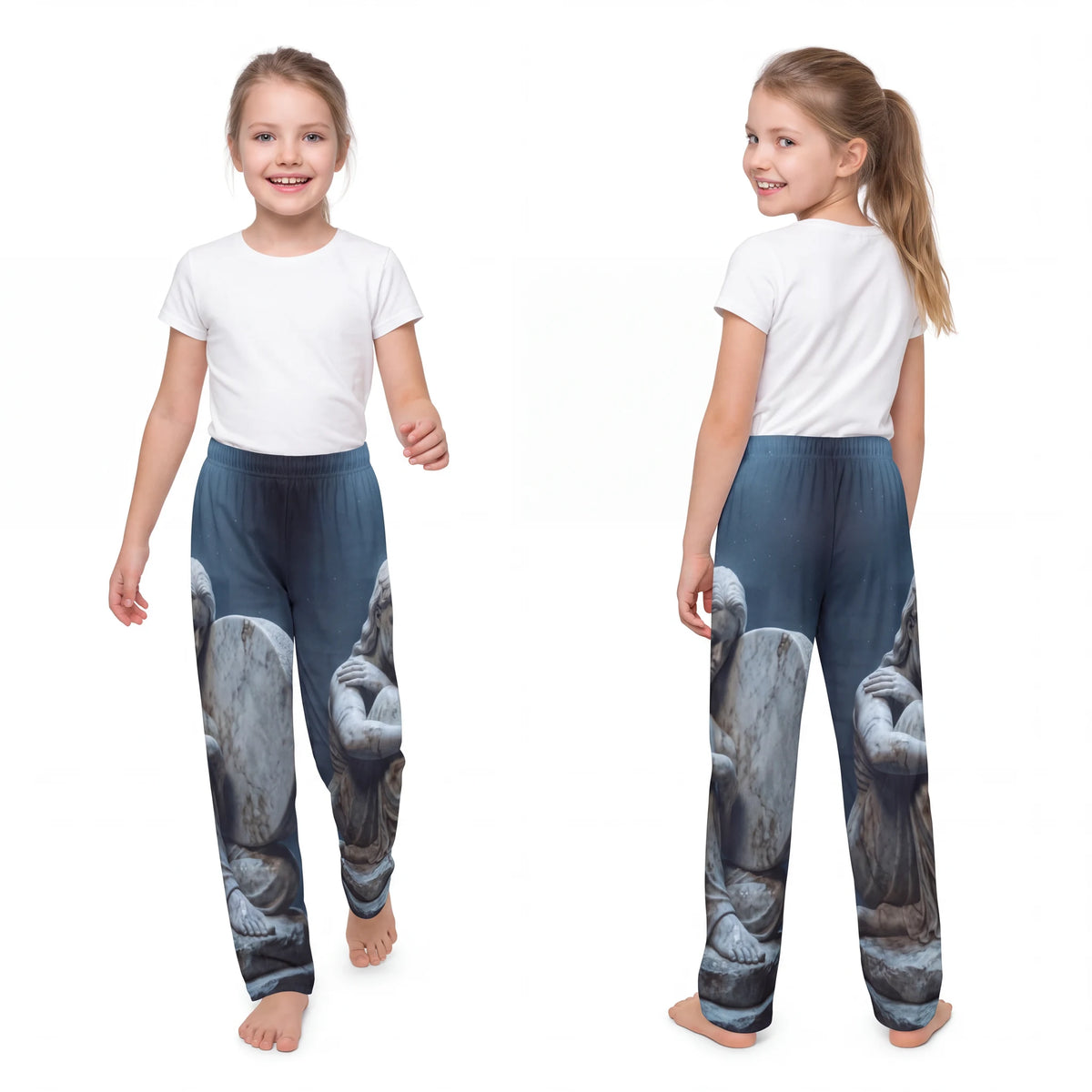 Kids Lounge Pants Classical Marble Sculpture