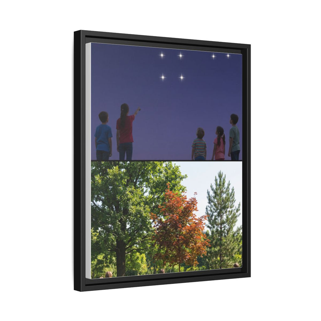 Gerahmte Leinwand (matt) - Discovery — Schwarz / 3,18 cm