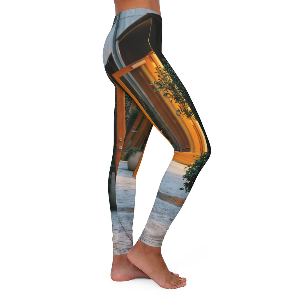 Women's Spandex Leggings - Twilight Walk | Echovira Gallery