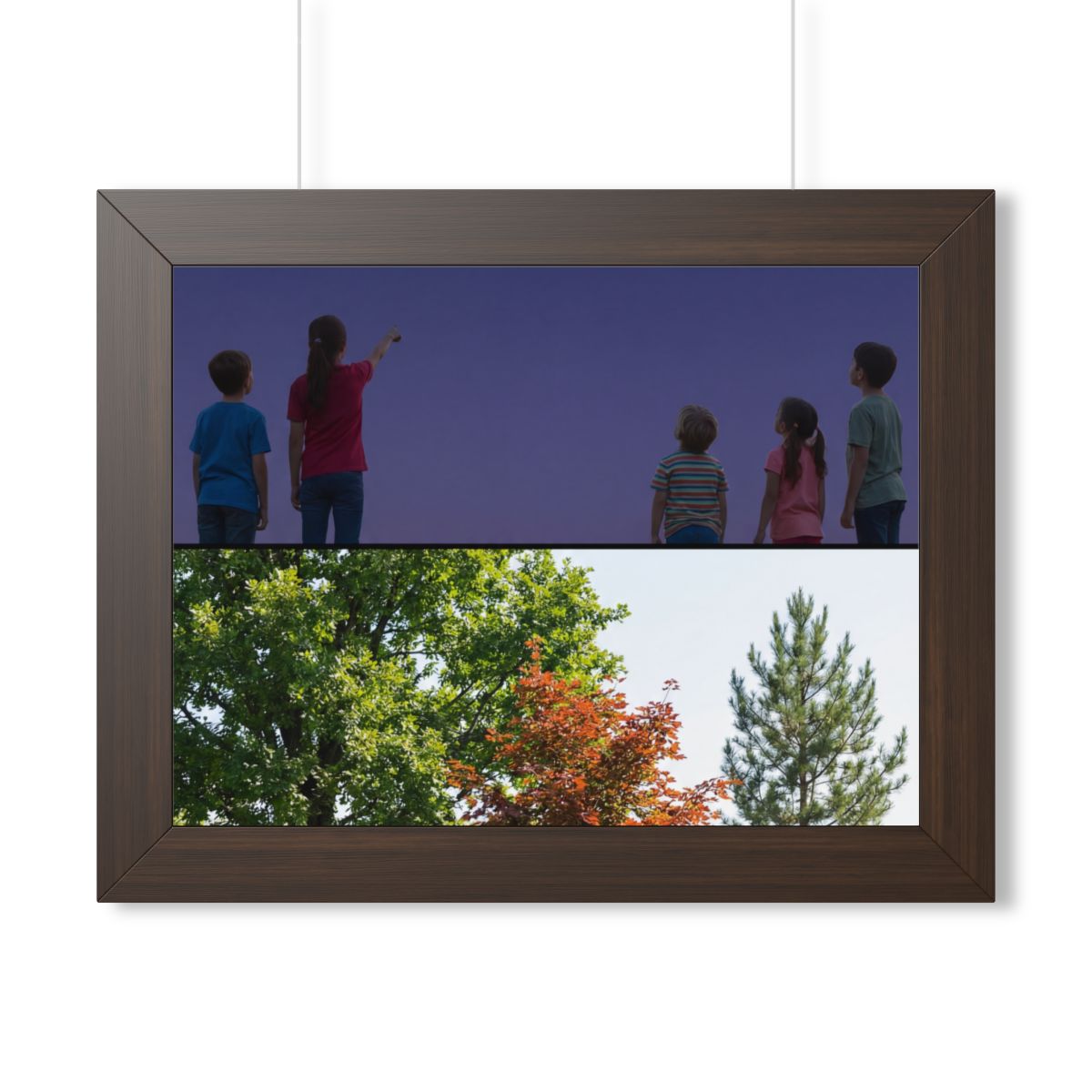 Framed Horizontal Poster - Stardust & Forest Discovery —......