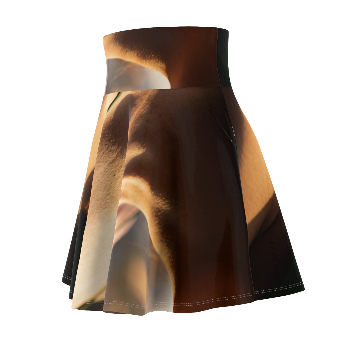 Women's Skater Skirt - Golden Hour - Emerald Sunset Glow |...