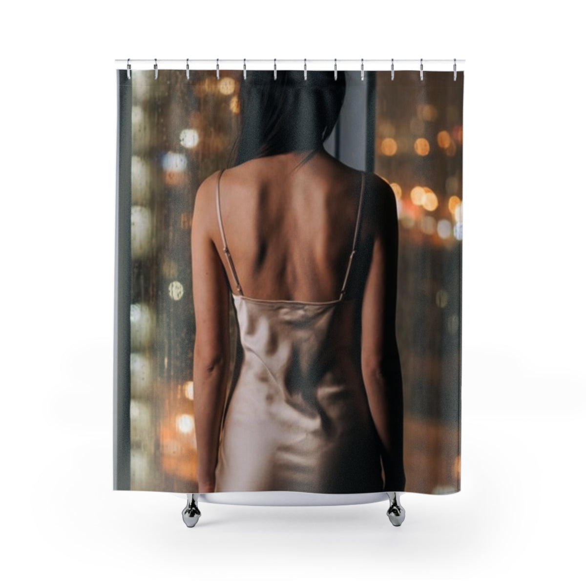 Shower Curtain - Rainscape Silhouette | Echovira Gallery