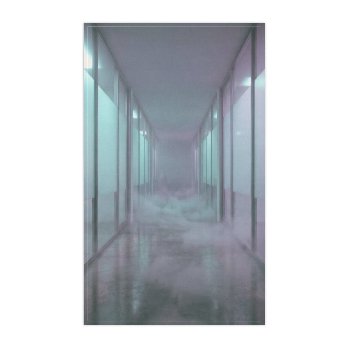 Tea Towels - Liminal Corridor Fog Art Print | Echovira...