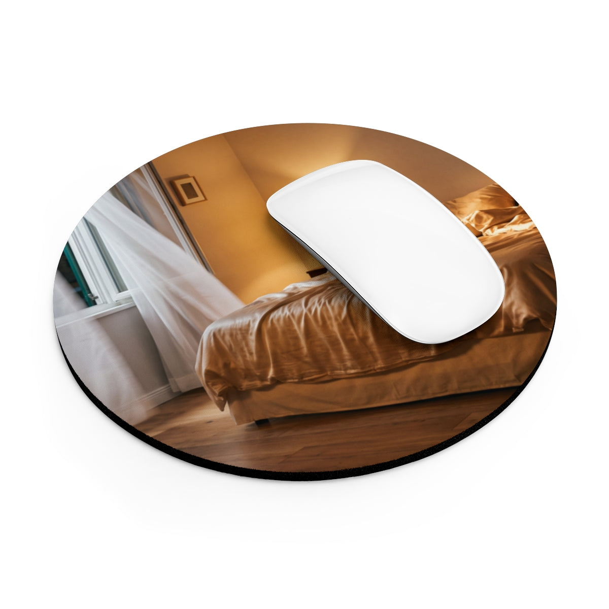 Mouse Pad - Midnight Cozy Bedroom | Echovira Gallery