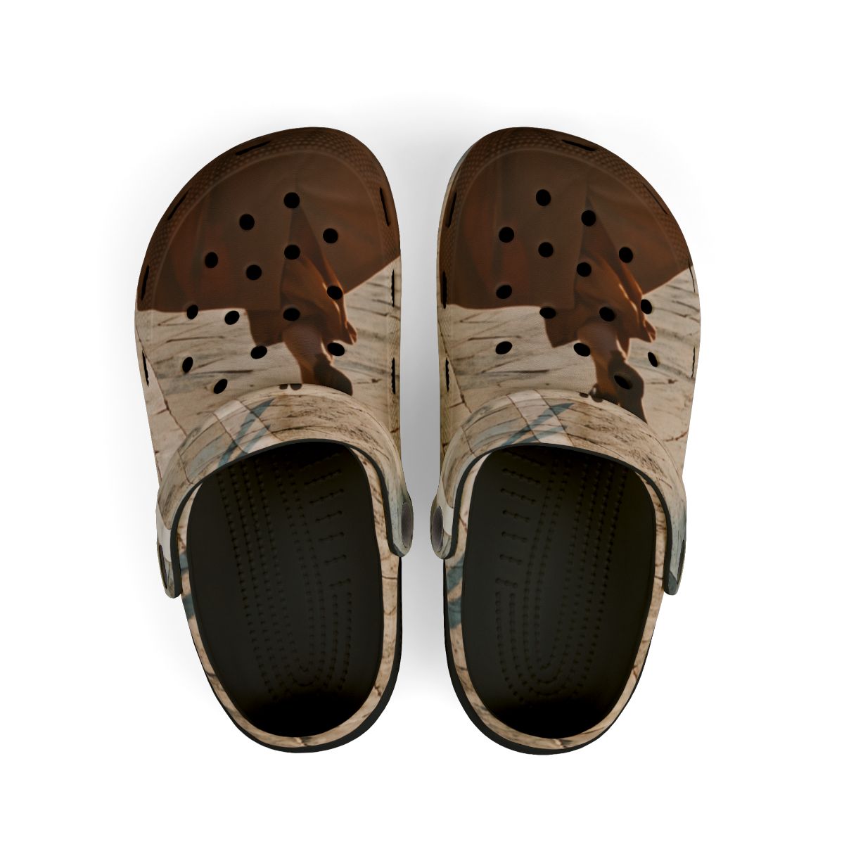 Kids' Clogs with Italian Piazza Traveler Art