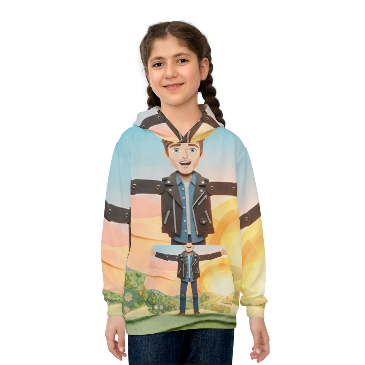 Children's Hoodie - Sunny Meadow Adventure | Echovira...