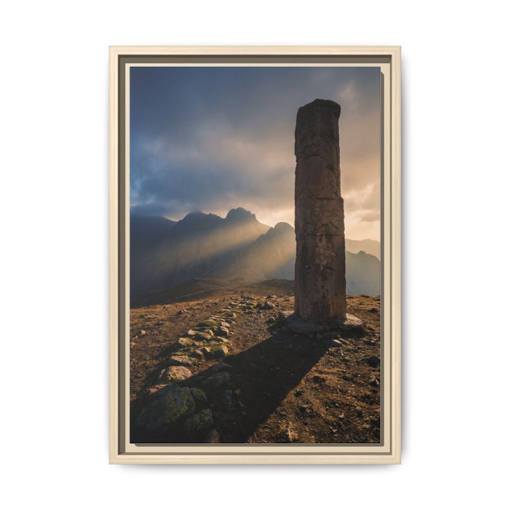Framed Matte Canvas - Sun Peak