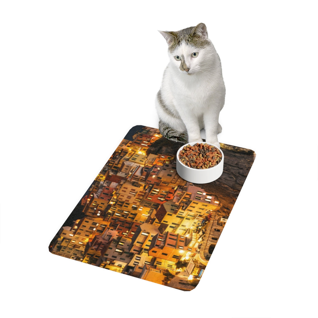 Pet Food Mat 12x18 - Italian Coastline | Echovira Gallery