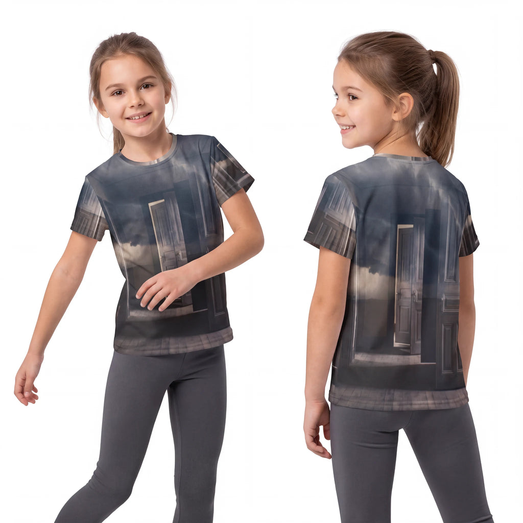 Surreal Storm Hallway Kids Sports Jersey