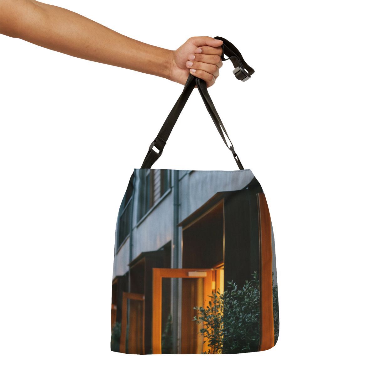 Adjustable Tote Bag - Twilight Walkway | Echovira Gallery