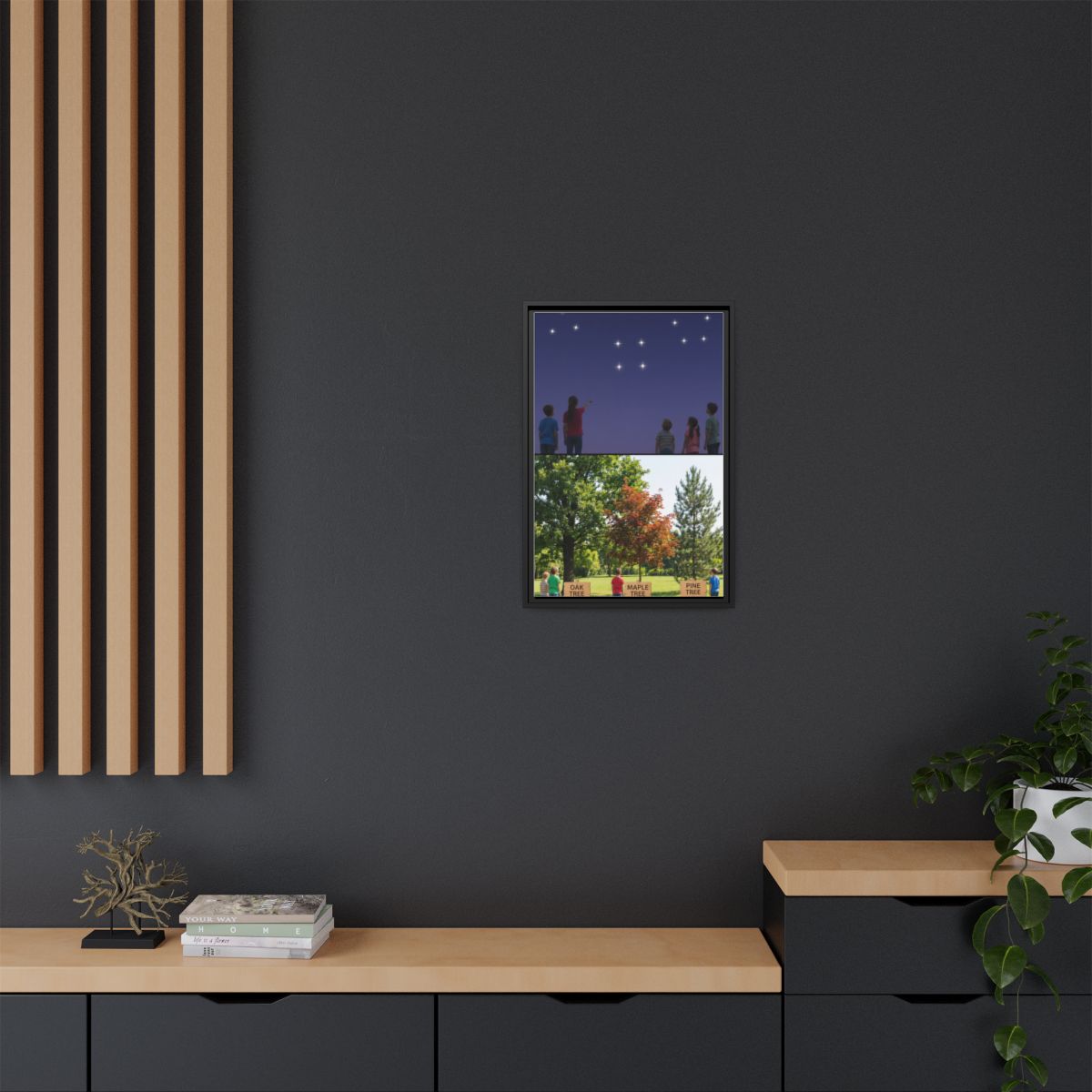 Framed Matte Canvas - Discovery — Black / 1.25"