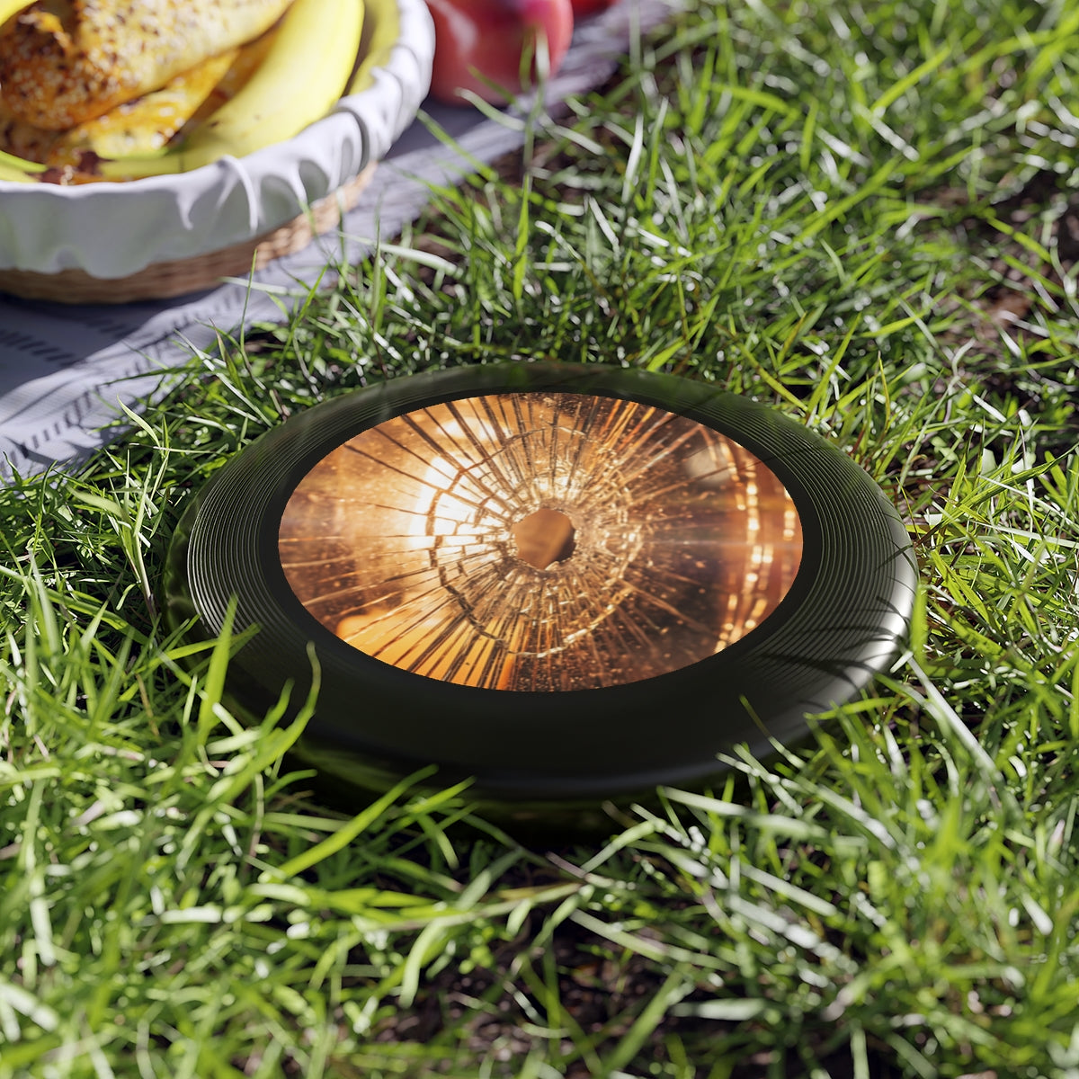 Wham-O Frisbee - Shattered Light Golden Reflection Art |...