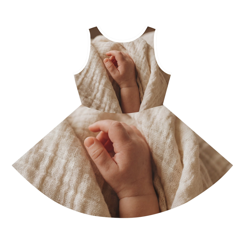 Girls' Sundress - Soft Boho Neutrals