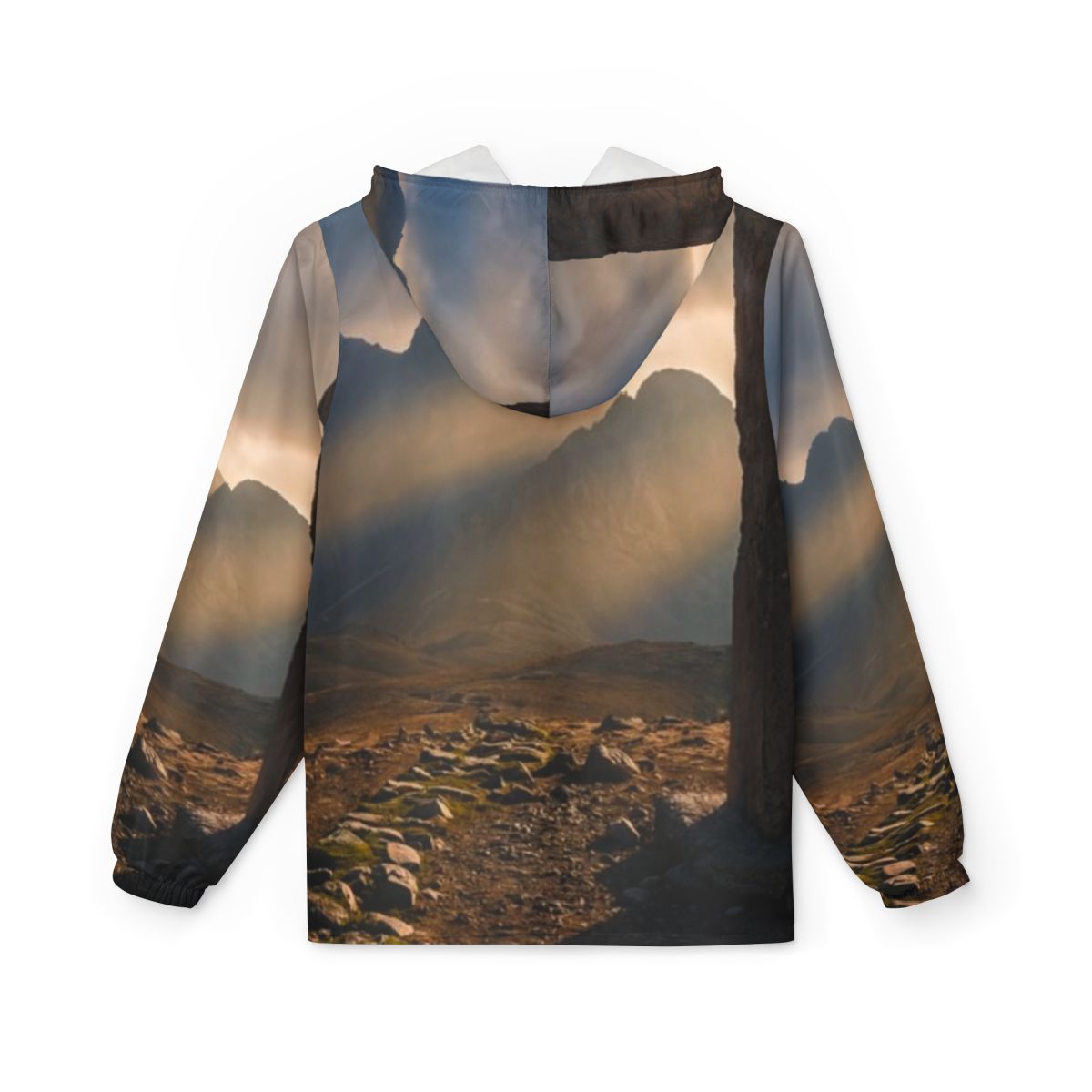 Unisex Windbreaker Jacket - Mystic Monolith Ancient Persian...