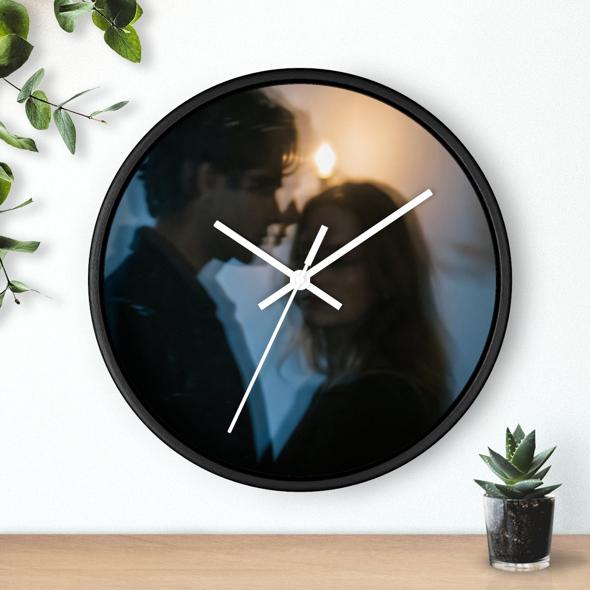 Midnight Shadow Wall Clock - Cinematic Timepiece Accent |...