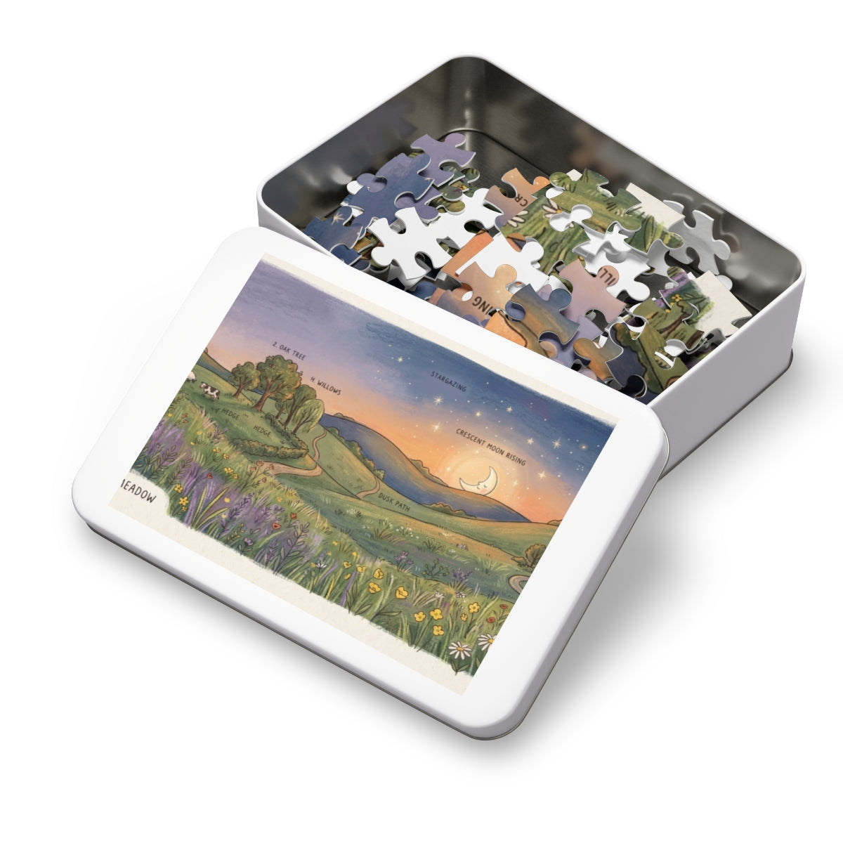 Jigsaw Puzzle with Tin - Dusky Meadow (30, 110, 252, 500......