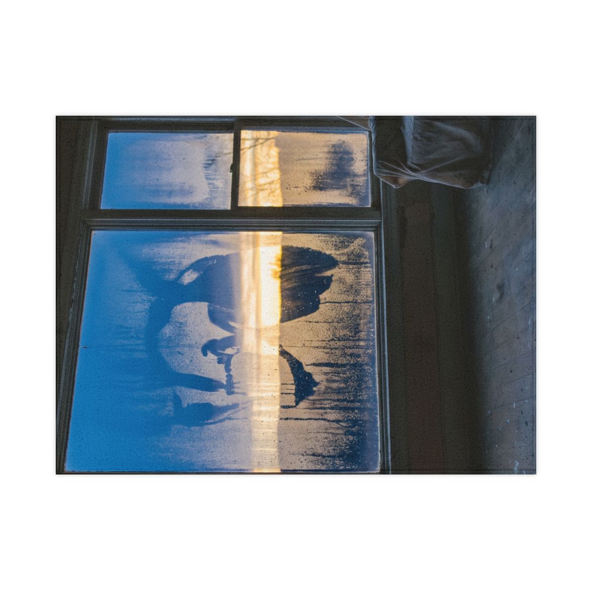 Window Reflection Sunset Toddler Blanket