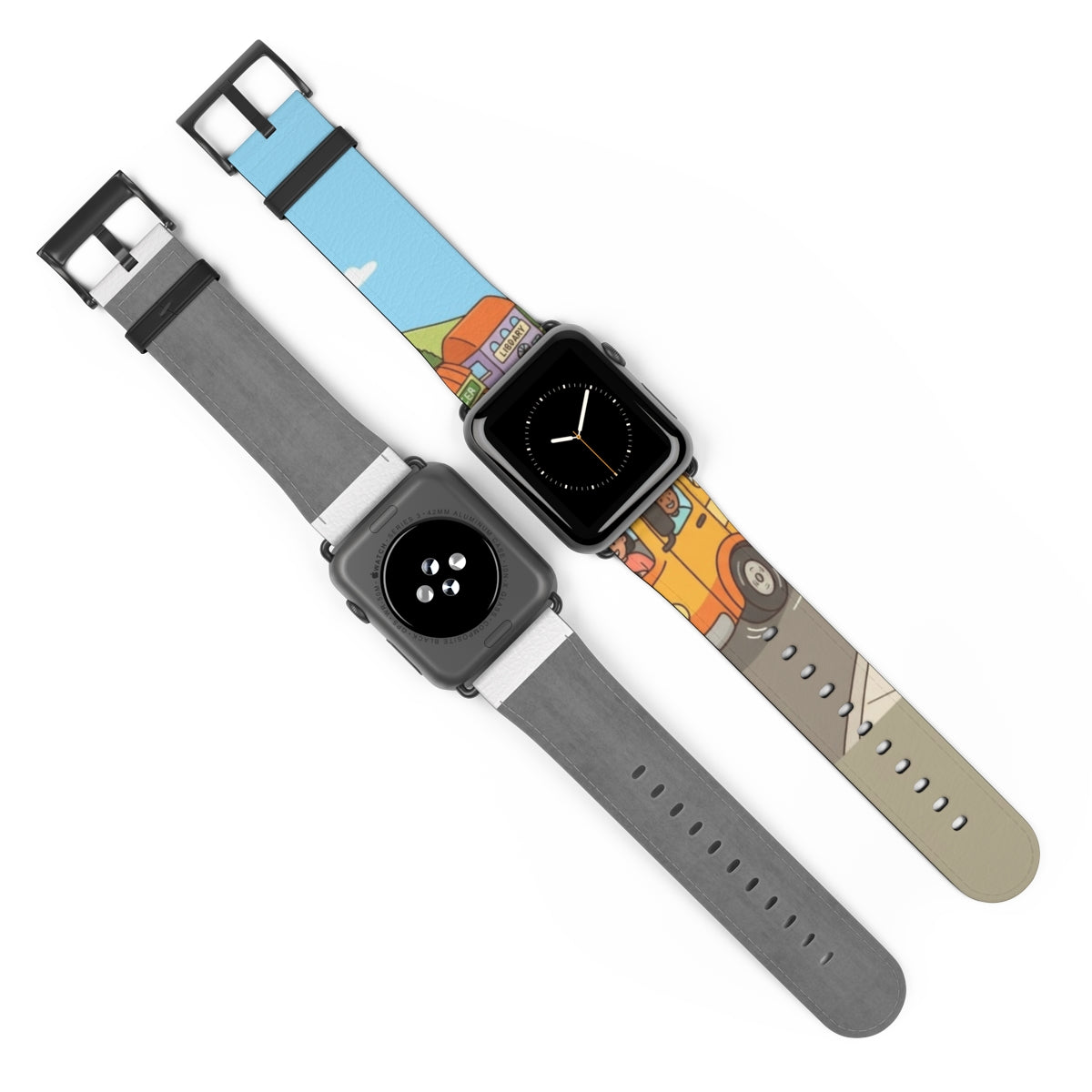 Apple Watch Band - Sunny Town Bus Route | Echovira Gallery