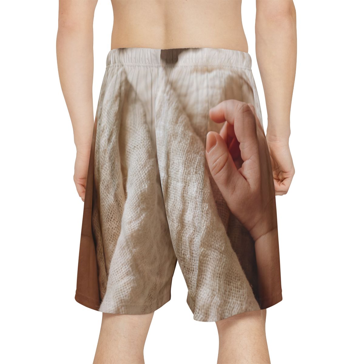 Men's Sports Shorts - Tender Touch Minimalist Baby Art |...