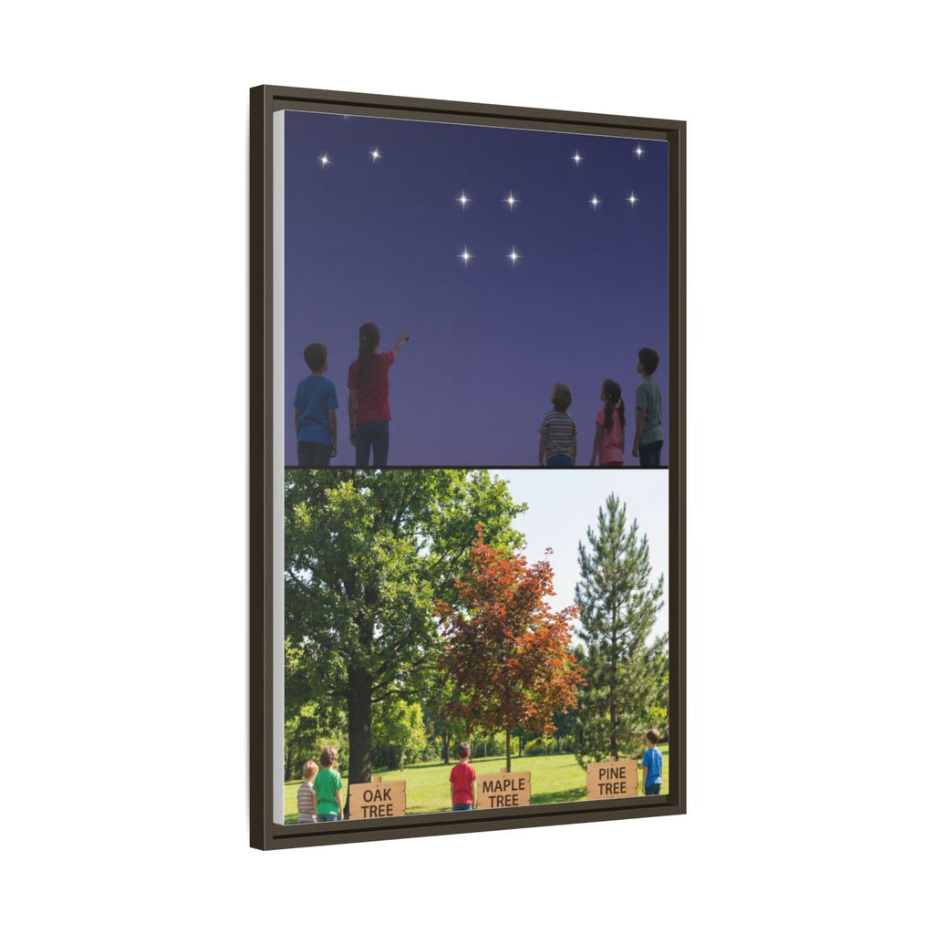 Framed Matte Canvas - Discovery — Espresso / 1.25"