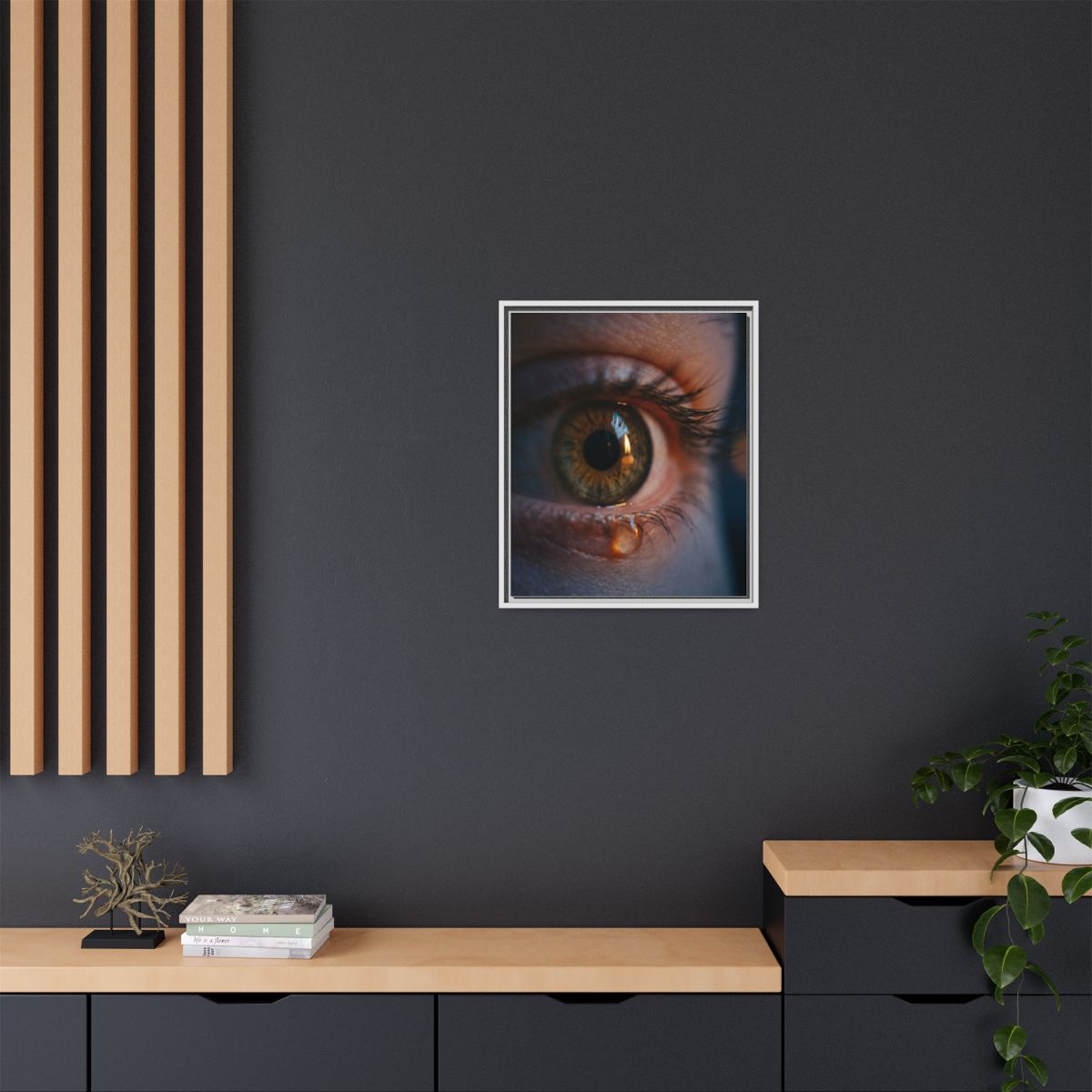 Matte Canvas, Framed - Luminous Tear