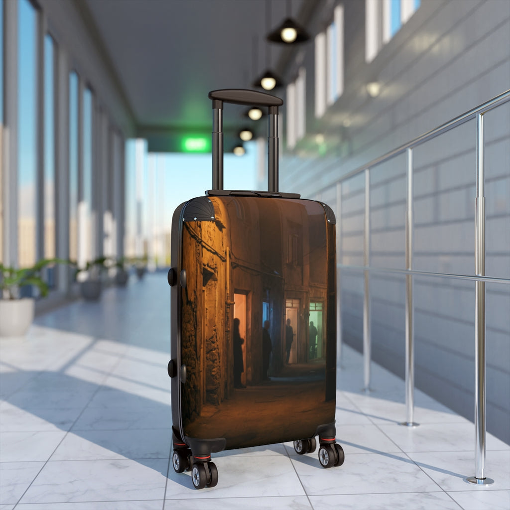 Suitcase - Midnight Shadows Alleyway | Echovira Gallery