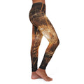 Women's Casual Spandex Leggings - Shattered Amber Light Wall...