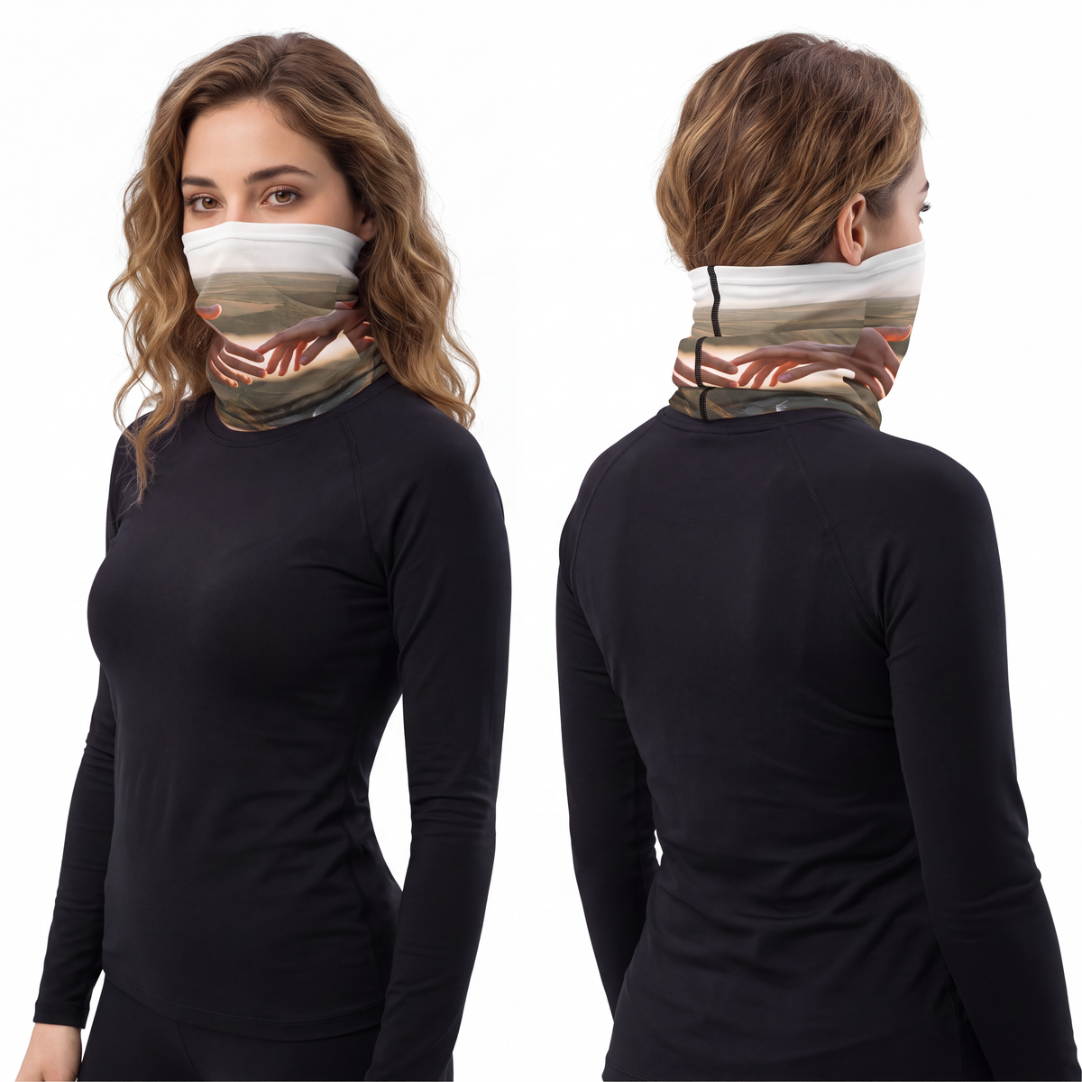 Lightweight Neck Gaiter - The Infinite Touch | Ethereal... |...