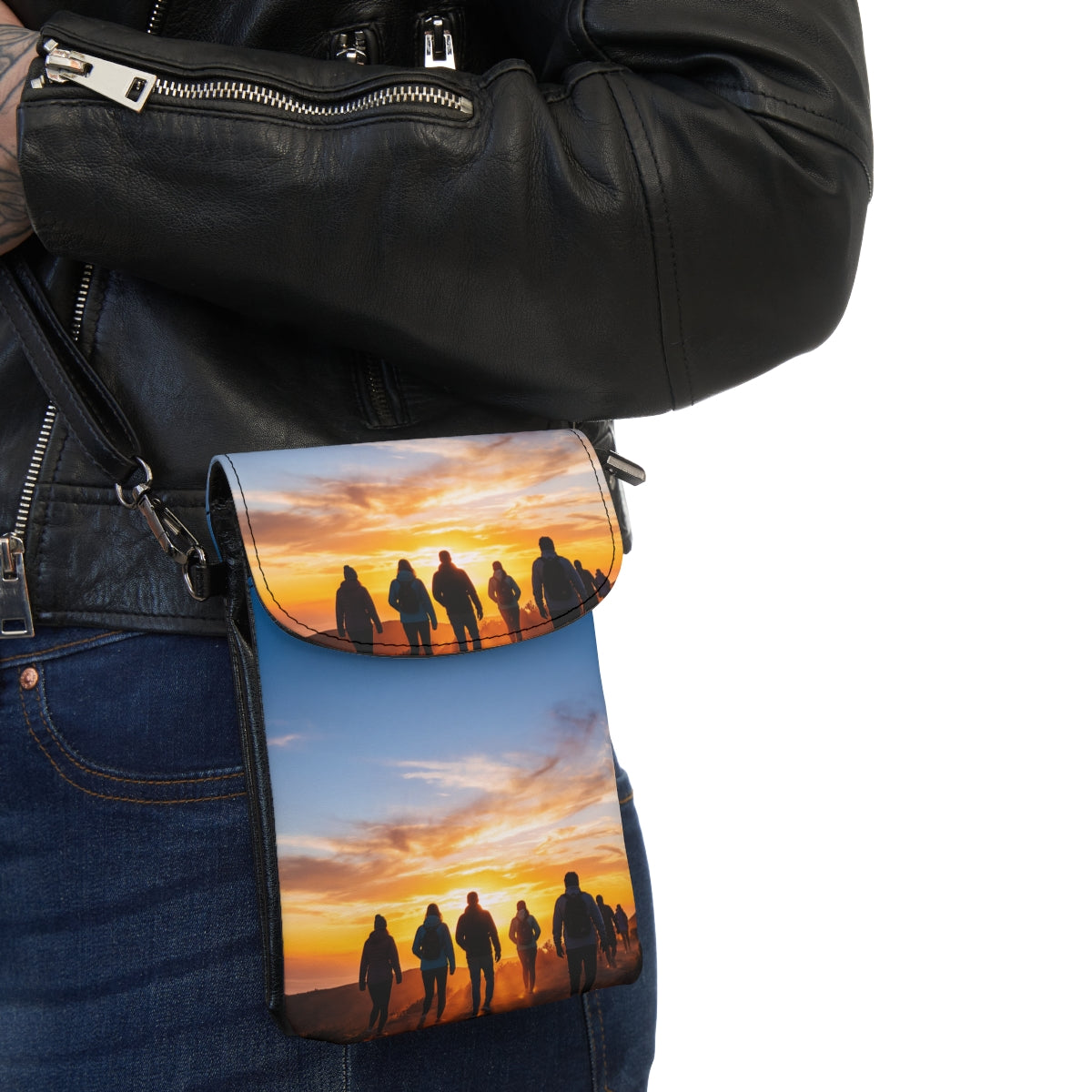 Cell Phone Wallet - Sunset Trek