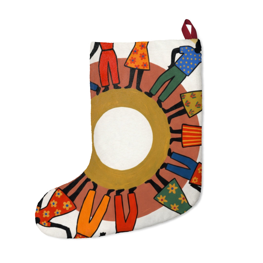 Christmas Stocking - Unity Mandala Folk Art | Echovira...