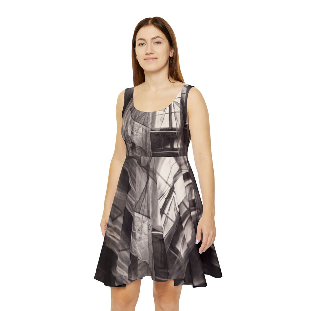 Women's Skater Dress - Spectral Veils | Echovira Gallery