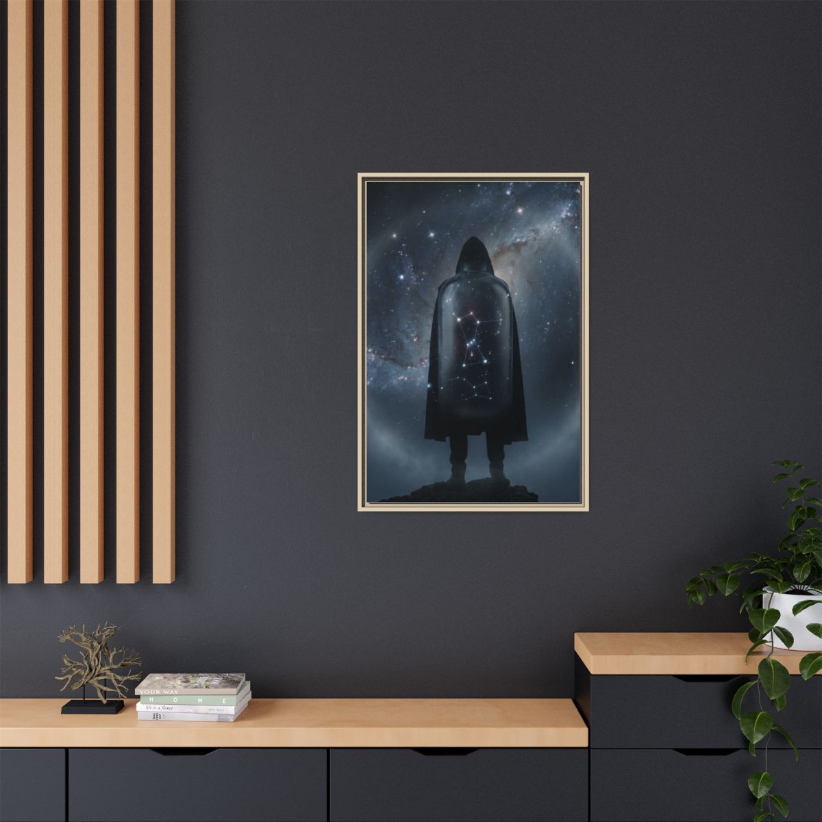 Framed Matte Canvas - Cosmic Sentinel — Natural / 1.25"... |...