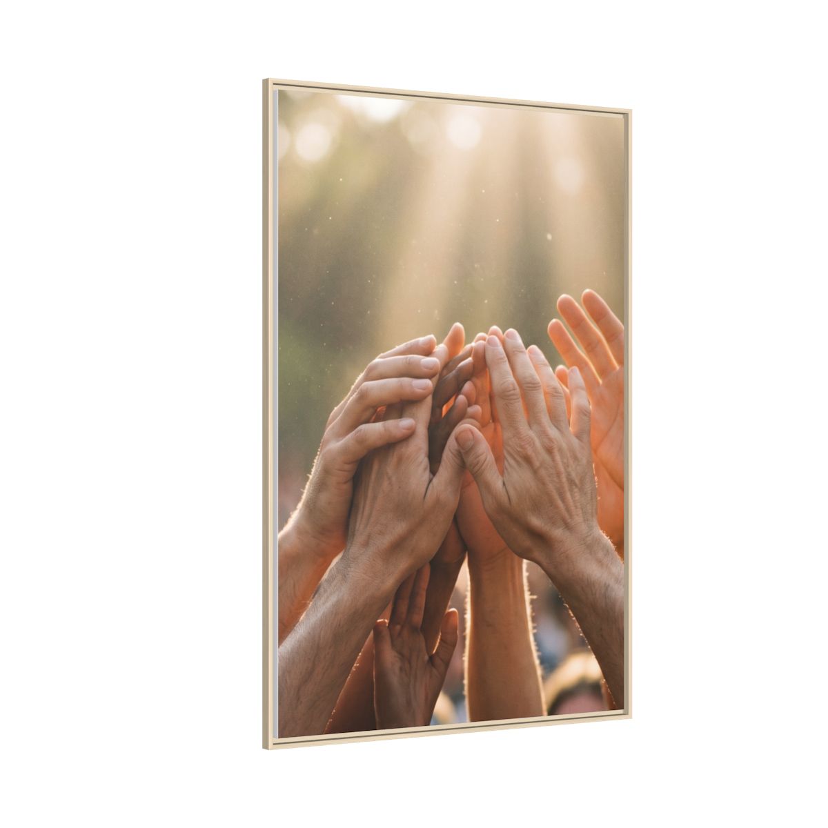 Matte Canvas, Framed - Golden Rays of Unity Wall Art (8×10...