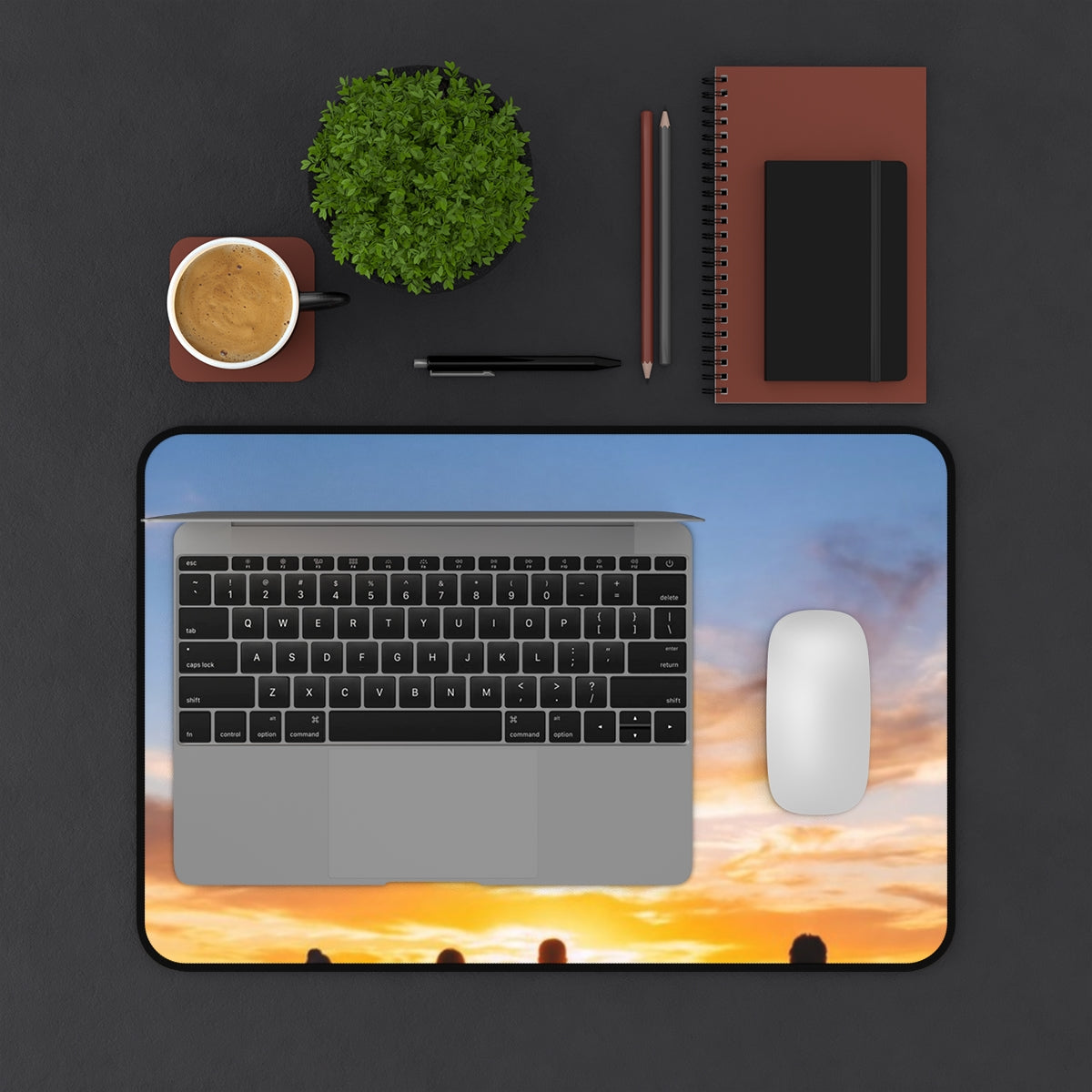 Desk Mat - Golden Hour Ridge | Echovira Gallery