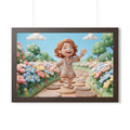 Framed Horizontal Poster - Wide Meadow — Walnut (14×11... |...