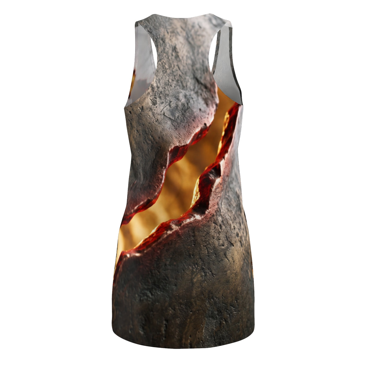 Women's Cut & Sew Racerback Dress - Molten Bronze Fissure |...