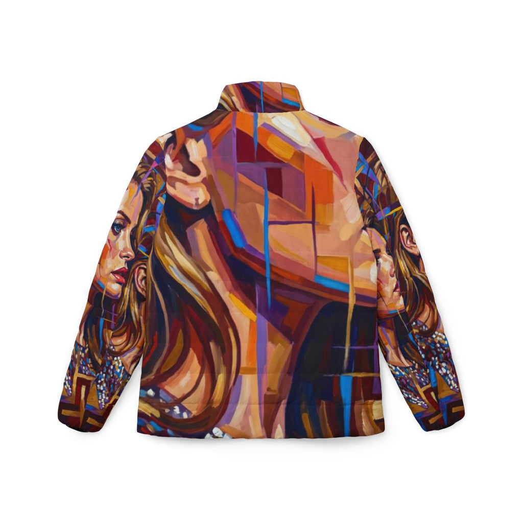 Women's Puffer Jacket - Shattered Elegance | Echovira...