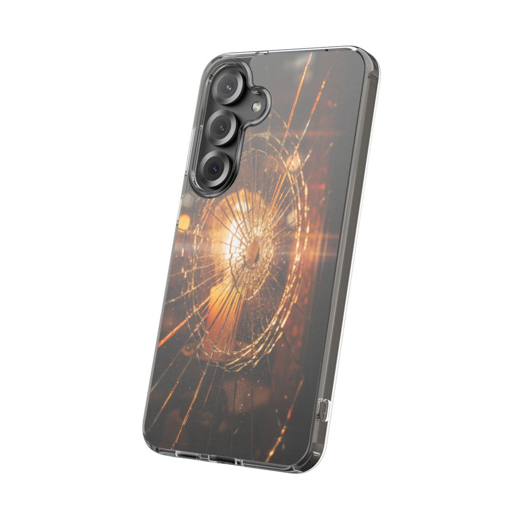 Clear Impact-Resistant Case - Fractured Glow