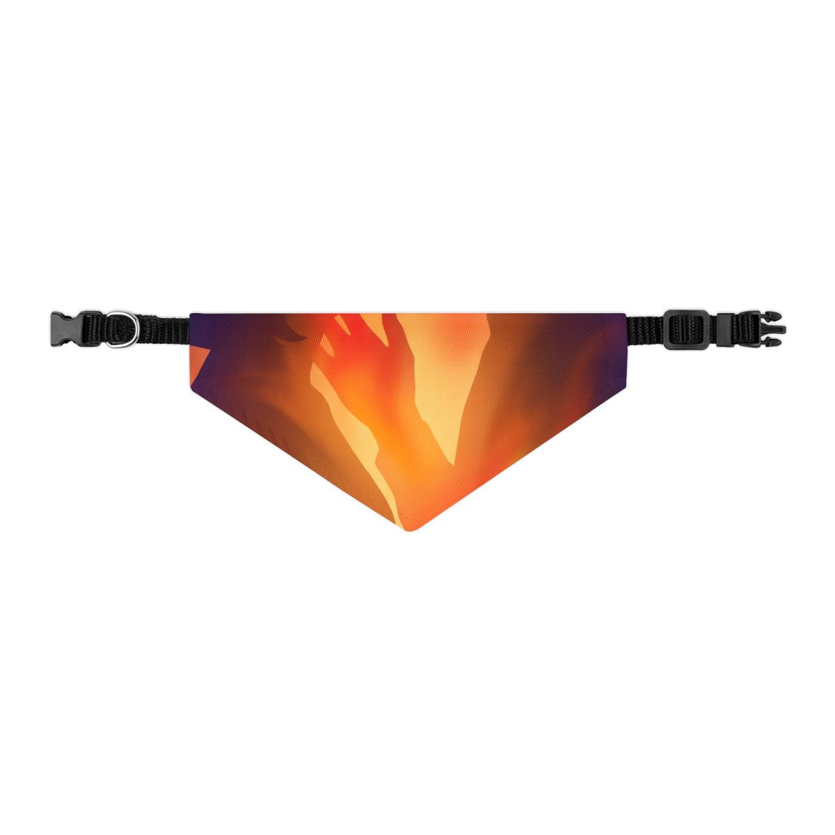 Pet Bandana Collar - Fiery Lovers Silhouette Art Print |...