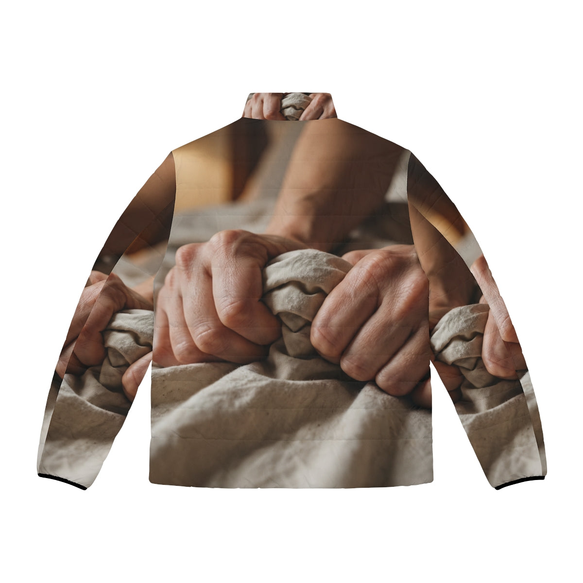 Men's Puffer Jacket - Tender Grasp | Echovira Gallery