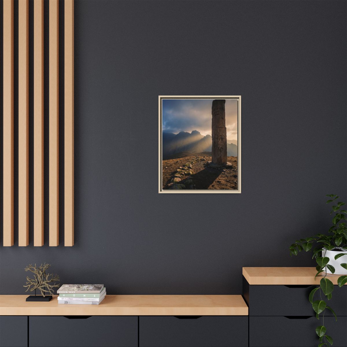 Framed Matte Canvas - Sun Peak
