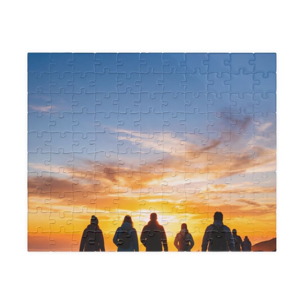 Puzzle - Golden Hiker Dawn
