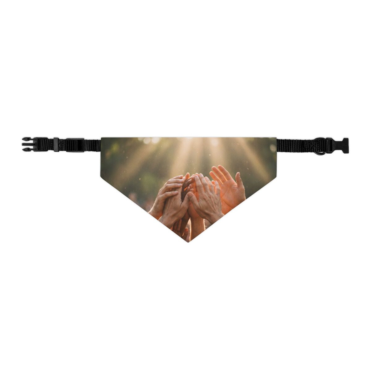 Pet Bandana Collar - Golden Rays of Unity Wall Art |...