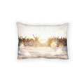 Golden Crowd Celebration Cotton Pillow Sham