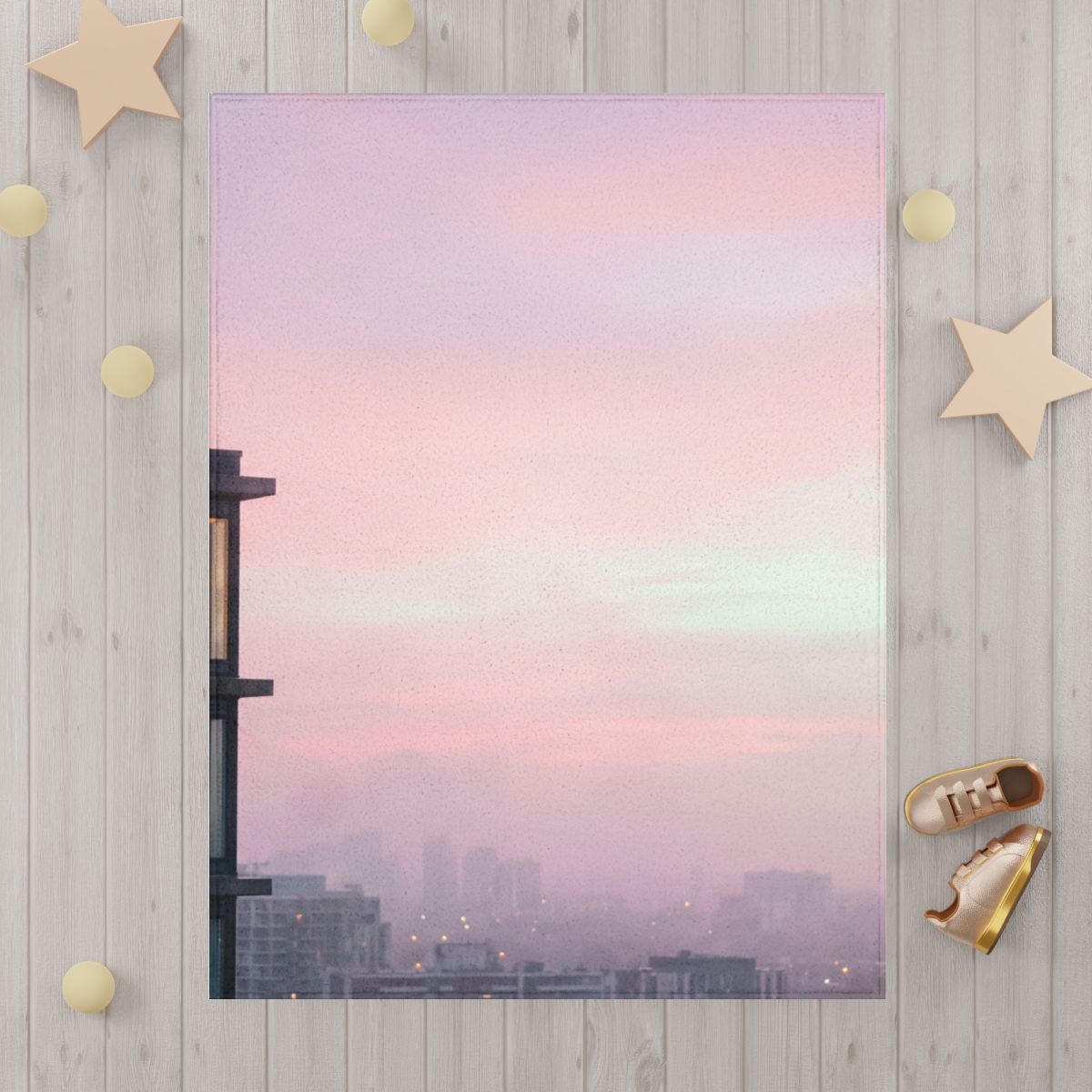 Pastell-Skyline Kleinkinddecke