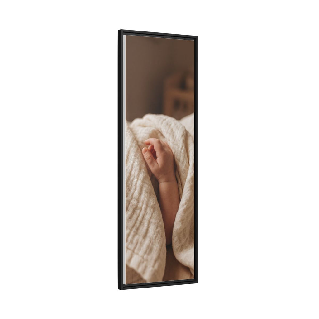 Framed Matte Canvas - Neutral Nursery — Black / 1.25"