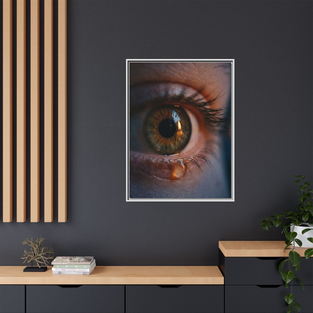 Matte Canvas, Framed - Luminous Tear