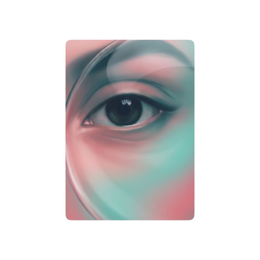 Poker Playing Cards - Magnified Vision Surrealist Portrait Art